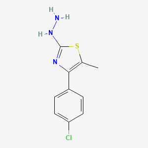 4-(4-Chlorophenyl)-2-hydrazinyl-5-methylthiazole - 