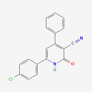 6-(4-Chlorophenyl)-2-oxo-4-phenyl-1,2-dihydropyridine-3-carbonitrile - 69538-75-6