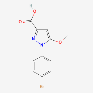 1-(4-Bromophenyl)-5-methoxy-1H-pyrazole-3-carboxylic acid - 