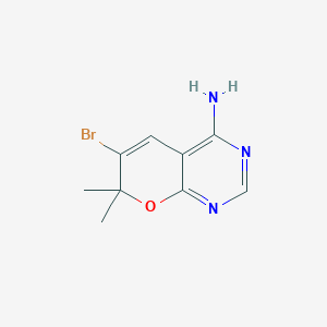 6-Bromo-7,7-dimethyl-7H-pyrano[2,3-d]pyrimidin-4-amine - 701232-65-7