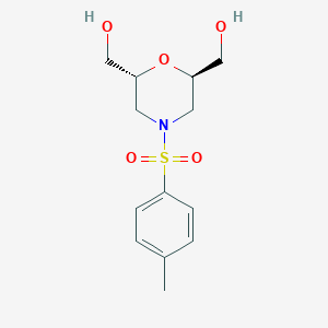 ((2R,6R)-4-Tosylmorpholine-2,6-diyl)dimethanol - 