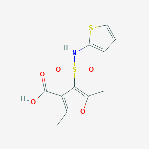 2,5-Dimethyl-4-(N-(thiophen-2-yl)sulfamoyl)furan-3-carboxylic acid - 