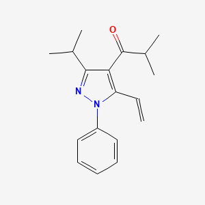 1-(3-Isopropyl-1-phenyl-5-vinyl-1H-pyrazol-4-yl)-2-methylpropan-1-one - 