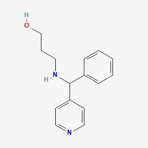3-((Phenyl(pyridin-4-yl)methyl)amino)propan-1-ol - 
