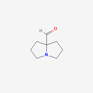 Hexahydro-1H-pyrrolizine-7a-carbaldehyde - 