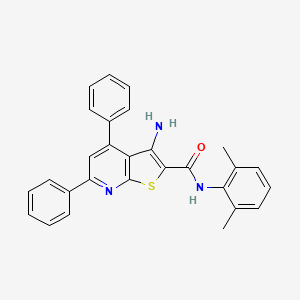 3-amino-N-(2,6-dimethylphenyl)-4,6-diphenylthieno[2,3-b]pyridine-2-carboxamide - 