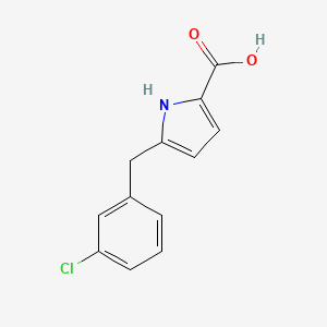 5-(3-Chlorobenzyl)-1H-pyrrole-2-carboxylic acid - 