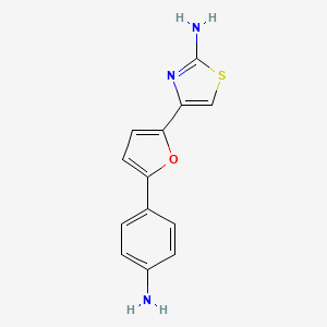 4-(5-(4-Aminophenyl)furan-2-yl)thiazol-2-amine - 