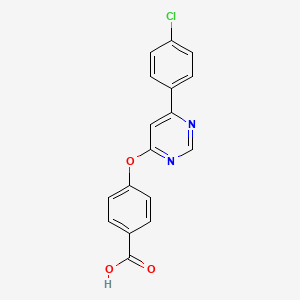 4-((6-(4-Chlorophenyl)pyrimidin-4-yl)oxy)benzoic acid - 