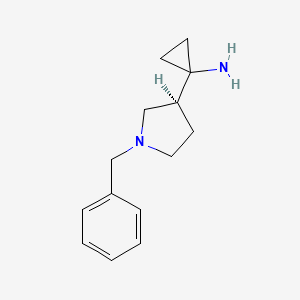 (S)-1-(1-Benzylpyrrolidin-3-YL)cyclopropanamine - 