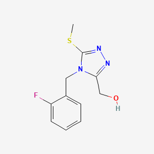 (4-(2-Fluorobenzyl)-5-(methylthio)-4H-1,2,4-triazol-3-yl)methanol - 