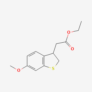 Ethyl 2-(6-methoxy-2,3-dihydrobenzo[b]thiophen-3-yl)acetate - 