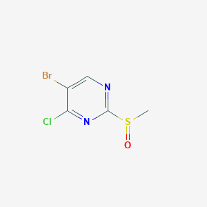 5-Bromo-4-chloro-2-(methylsulfinyl)pyrimidine - 