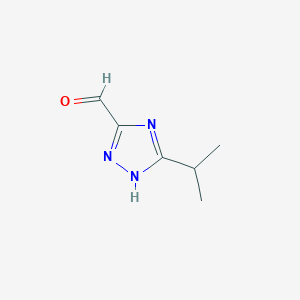 5-(Propan-2-YL)-4H-1,2,4-triazole-3-carbaldehyde - 