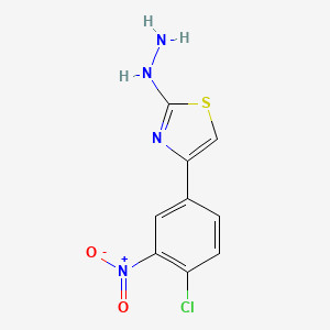 4-(4-Chloro-3-nitrophenyl)-2-hydrazinylthiazole - 