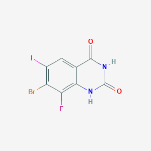 7-bromo-8-fluoro-6-iodoquinazoline-2,4(1H,3H)-dione - 