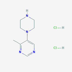 4-Methyl-5-(piperazin-1-yl)pyrimidine dihydrochloride - 