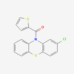 (2-Chloro-10H-phenothiazin-10-yl)(thiophen-2-yl)methanone - 