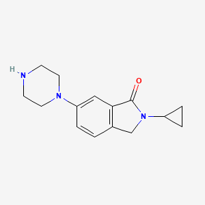 2-Cyclopropyl-6-(piperazin-1-yl)isoindolin-1-one - 