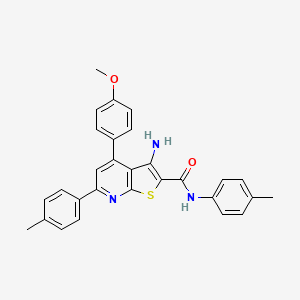3-Amino-4-(4-methoxyphenyl)-N,6-di-p-tolylthieno[2,3-b]pyridine-2-carboxamide - 