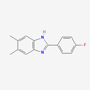 2-(4-Fluorophenyl)-5,6-dimethyl-1H-benzo[d]imidazole - 20100-23-6