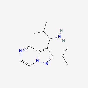 1-(2-Isopropylpyrazolo[1,5-a]pyrazin-3-yl)-2-methylpropan-1-amine - 