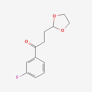 3-(1,3-Dioxolan-2-yl)-1-(3-fluorophenyl)propan-1-one - 842124-02-1