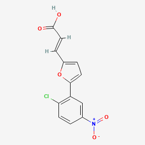 3-(5-(2-Chloro-5-nitrophenyl)furan-2-yl)acrylic acid - 