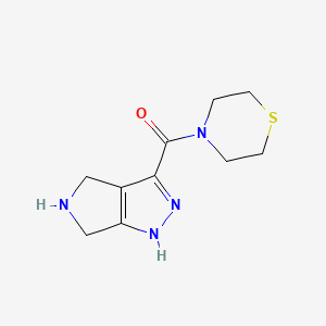 (2,4,5,6-Tetrahydropyrrolo[3,4-c]pyrazol-3-yl)(thiomorpholino)methanone - 