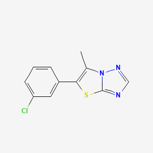 5-(3-Chlorophenyl)-6-methylthiazolo[3,2-B][1,2,4]triazole - 