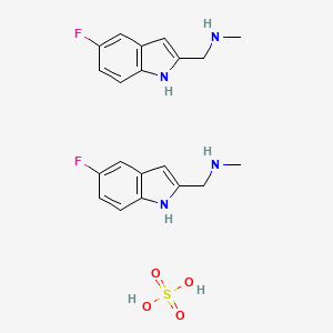 1-(5-Fluoro-1H-indol-2-yl)-N-methylmethanamine hemisulfate - 