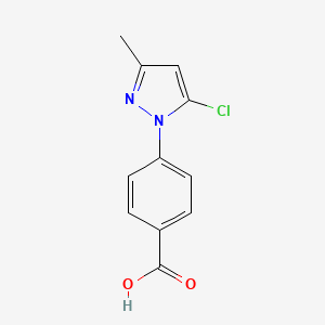4-(5-Chloro-3-methyl-1H-pyrazol-1-yl)benzoic acid - 