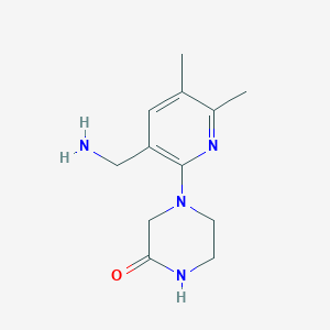 4-(3-(Aminomethyl)-5,6-dimethylpyridin-2-yl)piperazin-2-one - 