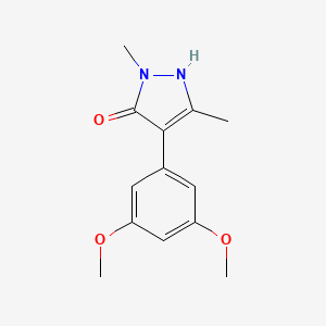 4-(3,5-Dimethoxyphenyl)-1,3-dimethyl-1H-pyrazol-5-ol - 