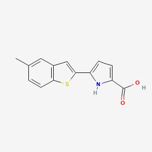 5-(5-Methylbenzo[b]thiophen-2-yl)-1H-pyrrole-2-carboxylic acid - 