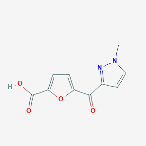 5-(1-Methyl-1H-pyrazole-3-carbonyl)furan-2-carboxylic acid - 