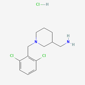(1-(2,6-Dichlorobenzyl)piperidin-3-yl)methanamine hydrochloride - 