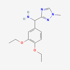 (3,4-Diethoxyphenyl)(1-methyl-1H-1,2,4-triazol-3-yl)methanamine - 