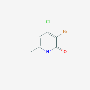 3-Bromo-4-chloro-1,6-dimethylpyridin-2(1H)-one - 