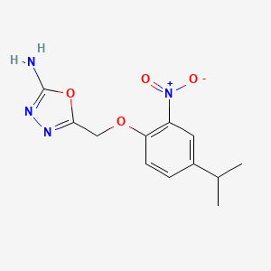 5-((4-Isopropyl-2-nitrophenoxy)methyl)-1,3,4-oxadiazol-2-amine - 