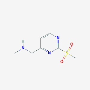 N-Methyl-1-(2-(methylsulfonyl)pyrimidin-4-yl)methanamine - 