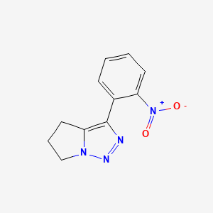 3-(2-Nitrophenyl)-5,6-dihydro-4H-pyrrolo[1,2-C][1,2,3]triazole - 
