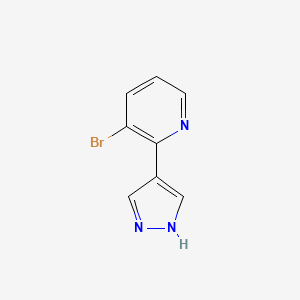 3-Bromo-2-(1H-pyrazol-4-yl)pyridine - 