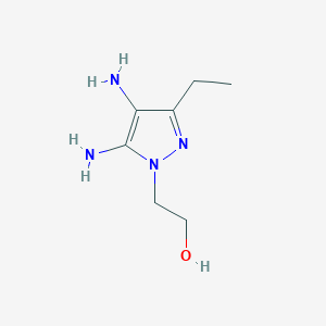 2-(4,5-Diamino-3-ethyl-1H-pyrazol-1-yl)ethanol - 