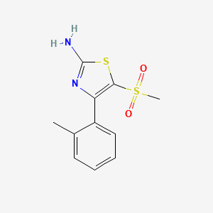 5-(Methylsulfonyl)-4-(o-tolyl)thiazol-2-amine - 