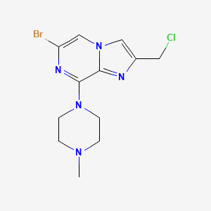 6-Bromo-2-(chloromethyl)-8-(4-methylpiperazin-1-YL)imidazo[1,2-A]pyrazine - 