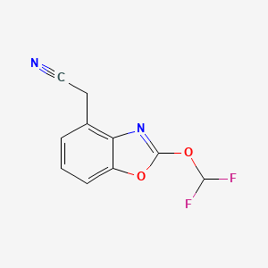 2-(Difluoromethoxy)benzo[d]oxazole-4-acetonitrile - 