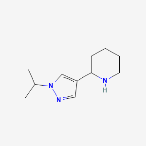 2-(1-Isopropyl-1H-pyrazol-4-yl)piperidine - 