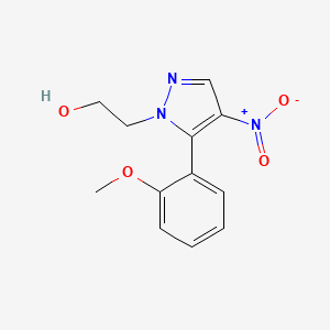 2-(5-(2-Methoxyphenyl)-4-nitro-1H-pyrazol-1-yl)ethanol - 
