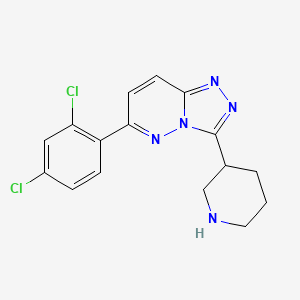 6-(2,4-Dichlorophenyl)-3-(piperidin-3-yl)-[1,2,4]triazolo[4,3-b]pyridazine - 